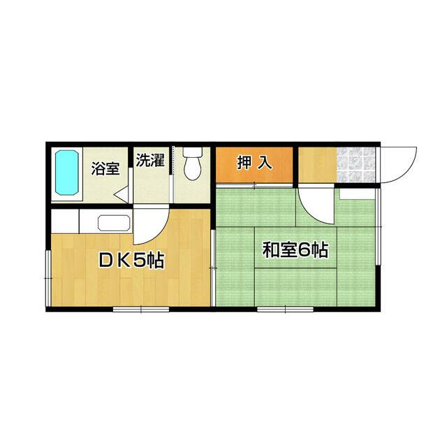 シャトー津田Ⅱ B-2号室 間取り