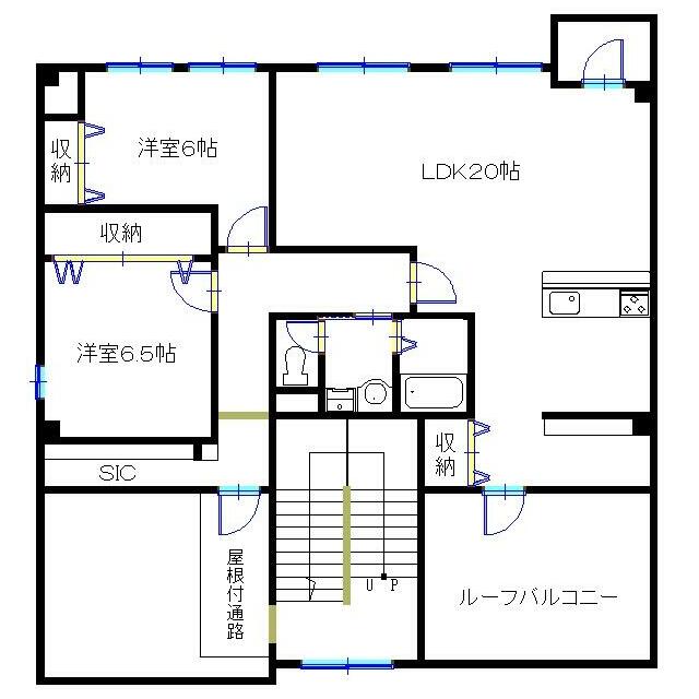 コンブロンビル 401号室 間取り