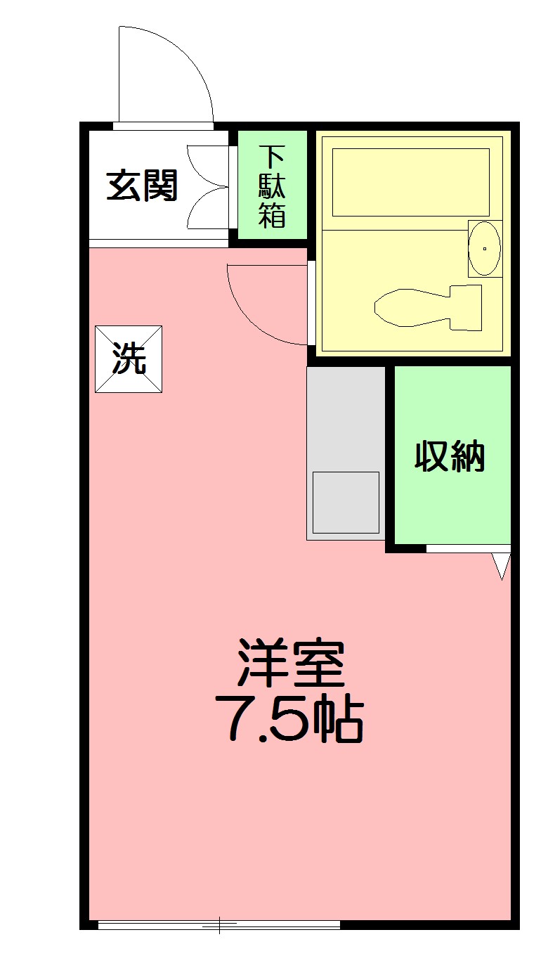 ベイヒル 202号室 間取り