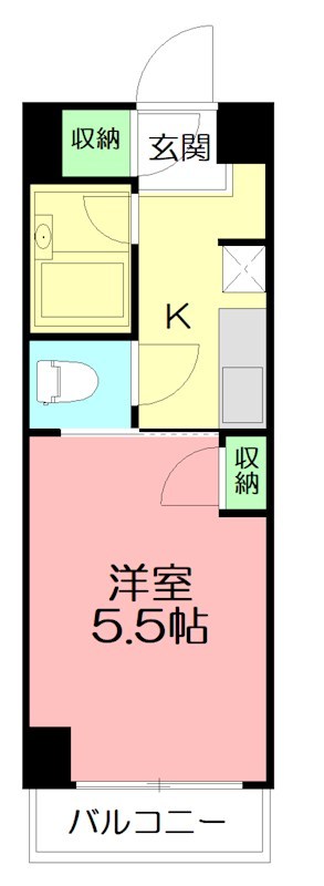 マツキビル 405号室 間取り