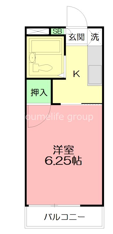 NYハイツⅡ 102号室 間取り
