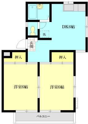 エイトパーム  202号室 間取り