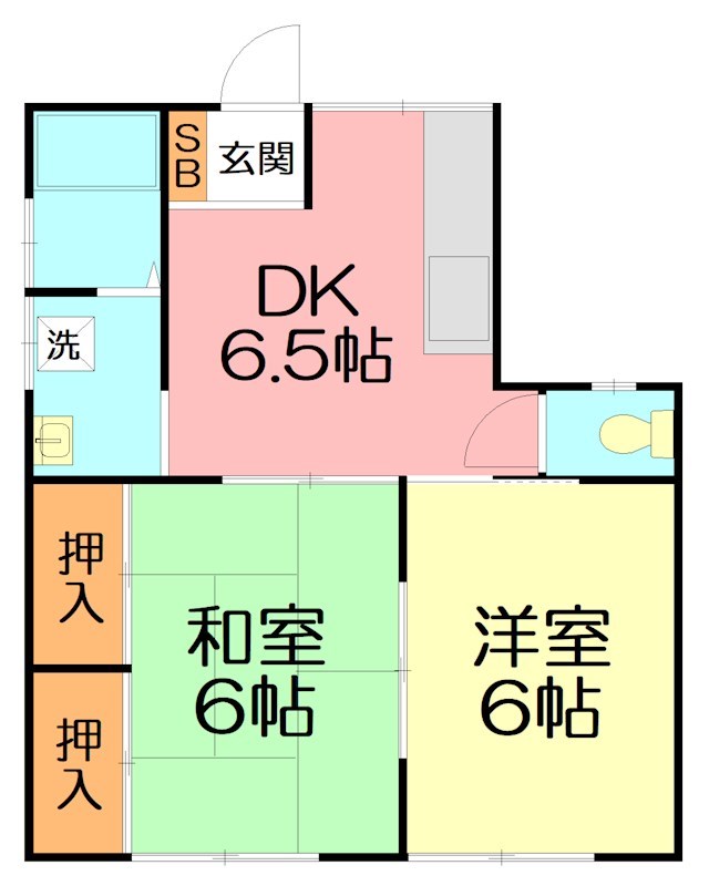 佐藤ハイツ 101号室 間取り