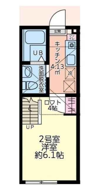 メゾンマグノリア 202号室 間取り