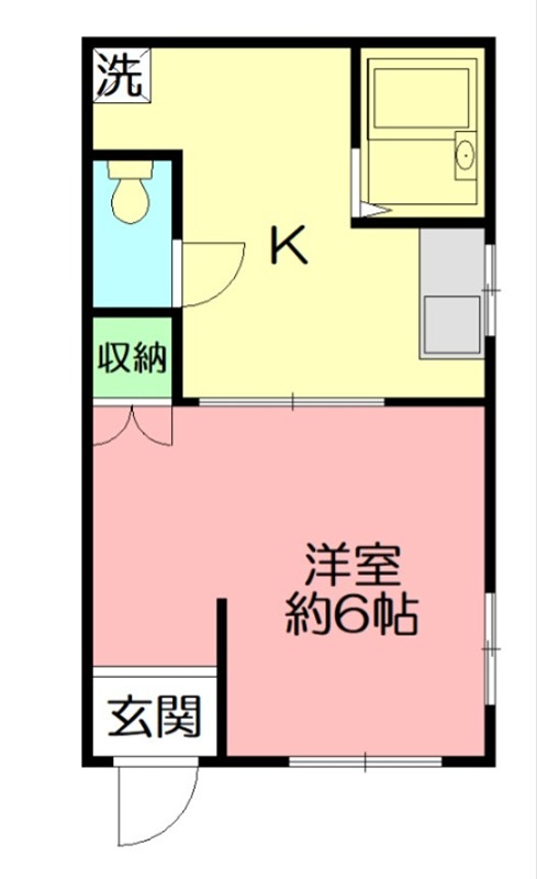 大根スカイリッチマンション 103号室 間取り