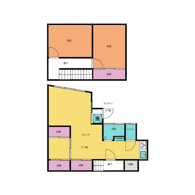 新橋町貸家 間取り