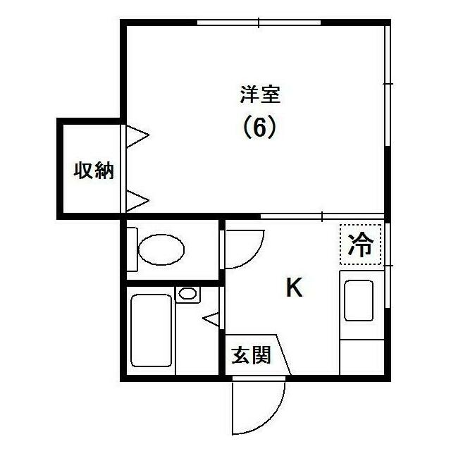 キクヤハイツ 101号室 間取り