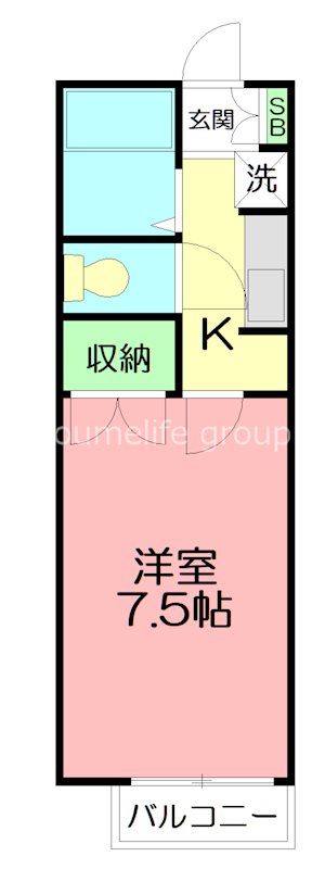 メゾンエマーレ 103号室 間取り