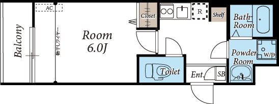 フルセイル高座渋谷Ⅱ  201号室 間取り