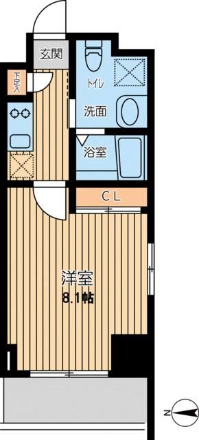 S-FORT小田原栄町 201号室 間取り