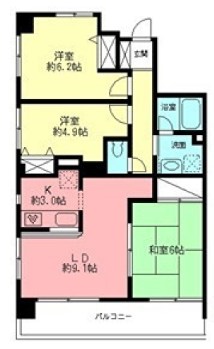 ロワジール湘南 103号室 間取り