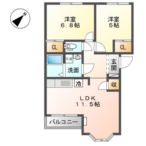 セレーノ　Ｋ＆Ｋ 間取り