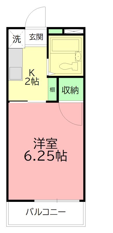 ＮＹハイツ１ 101号室 間取り