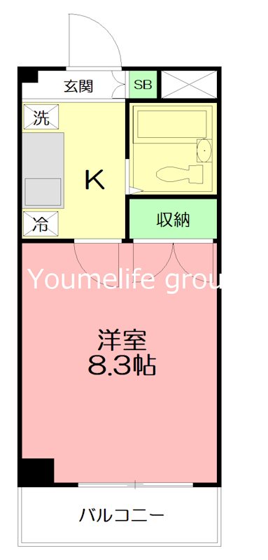 リエス厚木グレイス  202号室 間取り