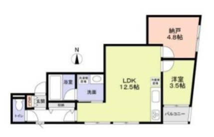 SOUTHERN VILLAGE I 203号室 間取り