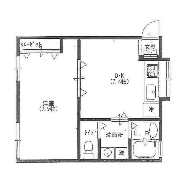 アクセス纒 103号室 間取り