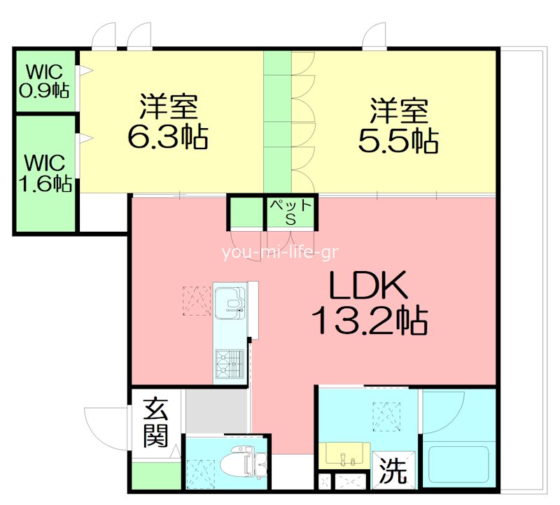 プルミエール湘南二宮Ⅱ 103号室 間取り