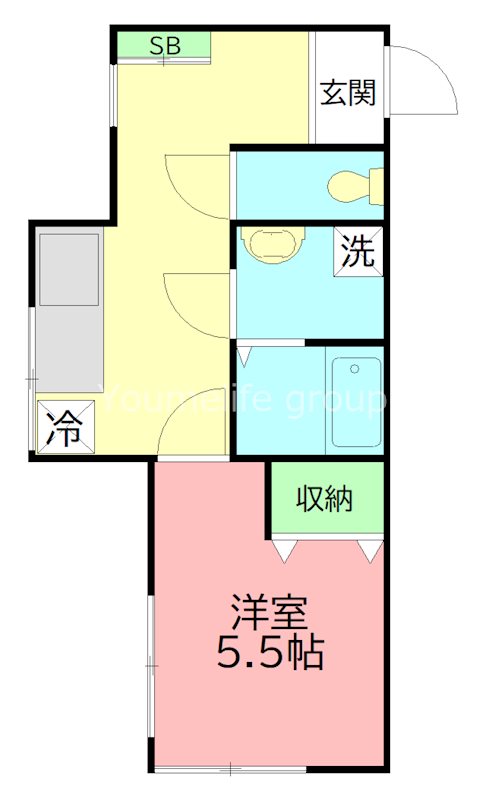 第5野本ビル 206号室 間取り