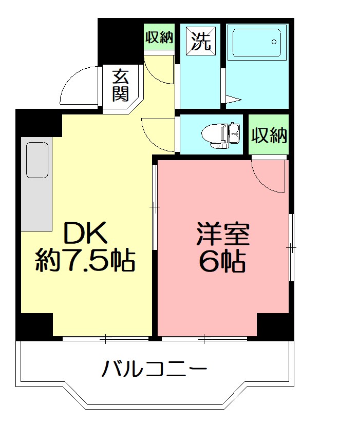 シャトル伊勢原 117号室 間取り