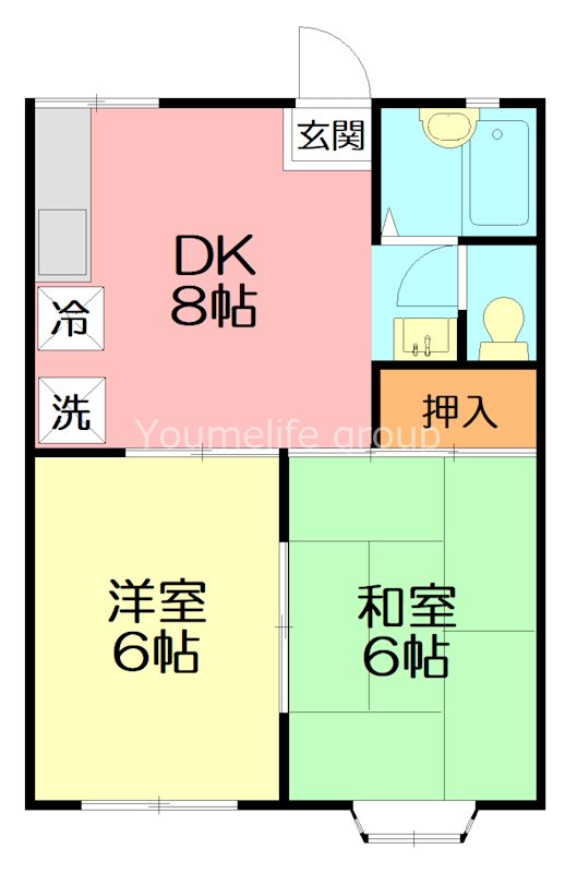 メゾンビバリー 202号室 間取り