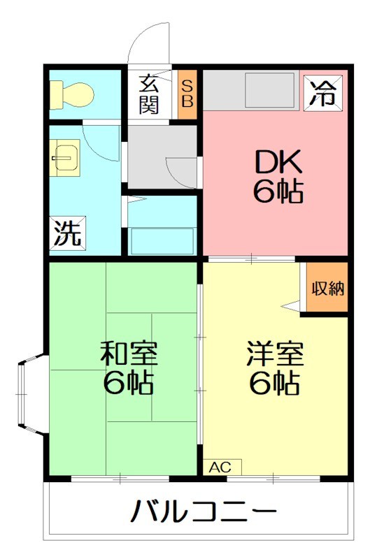 グレイスハイム 301号室 間取り