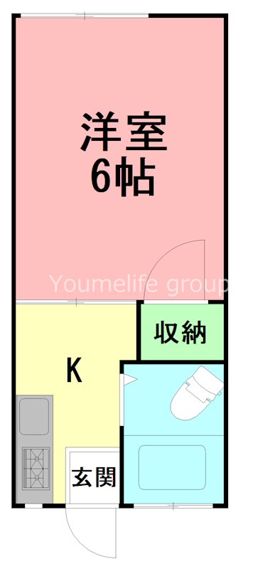 カセイハイツ 131号室 間取り