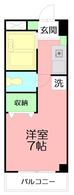 ファーストシティー六会 320号室 間取り