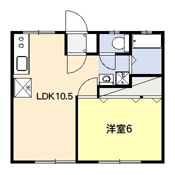 正栄ハイツⅠ号棟 102号室 間取り