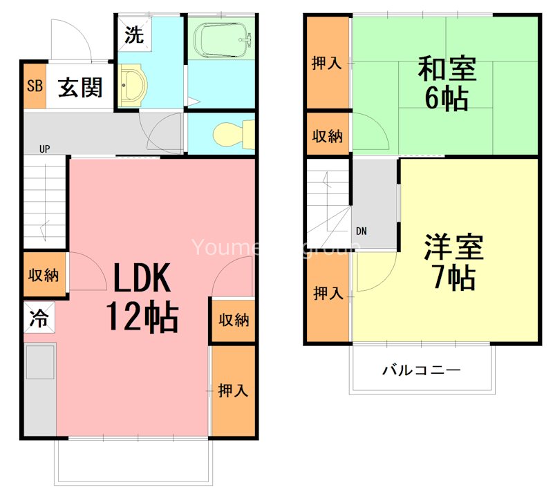 テラスハウスオーキッド1 間取り