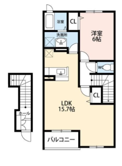 プティ　アンジェ 202号室 間取り