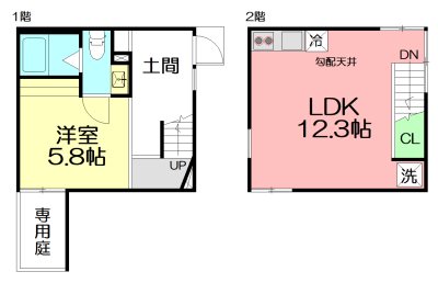 Maison de full 中海岸A A01号室 間取り