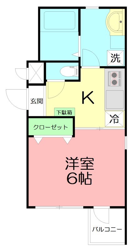 シャトーライフ平塚Ⅱ 0204号室 間取り