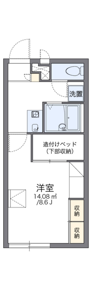 レオパレスセードル 205号室 間取り