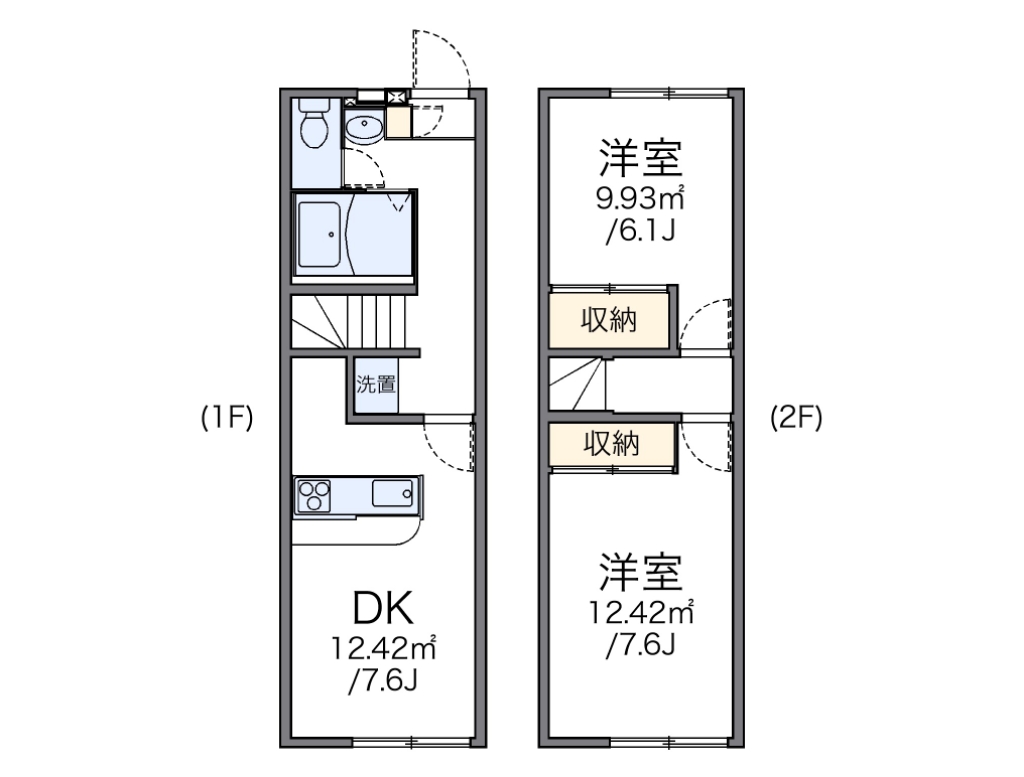 レオパレス湘南Ｂ 104号室 間取り