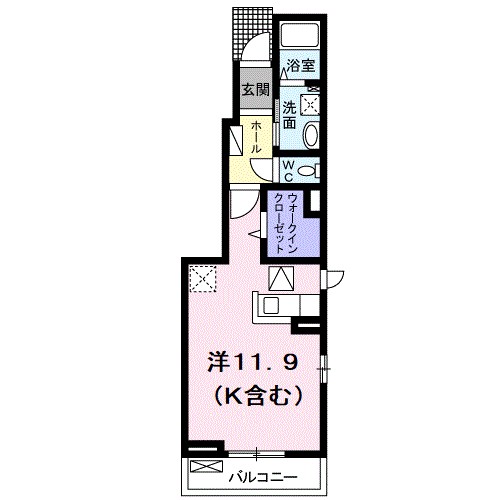 アグリ　ウェイ　Ⅱ 101号室 間取り