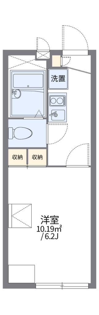 レオパレスペニーハイツⅡ 102号室 間取り