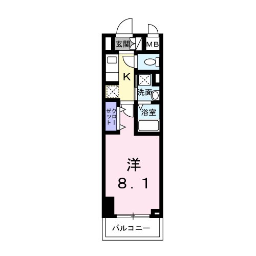 スアヴィス平塚八千代 110号室 間取り
