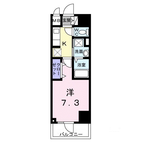 スアヴィス平塚八千代 206号室 間取り