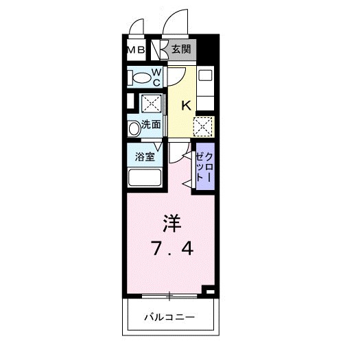 スアヴィス平塚八千代 203号室 間取り