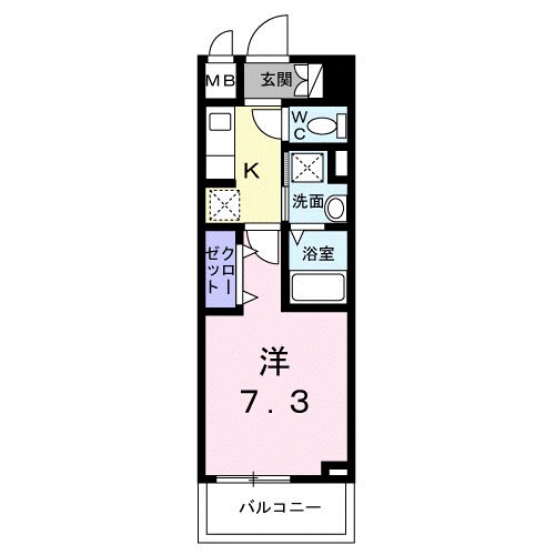 スアヴィス平塚八千代 208号室 間取り