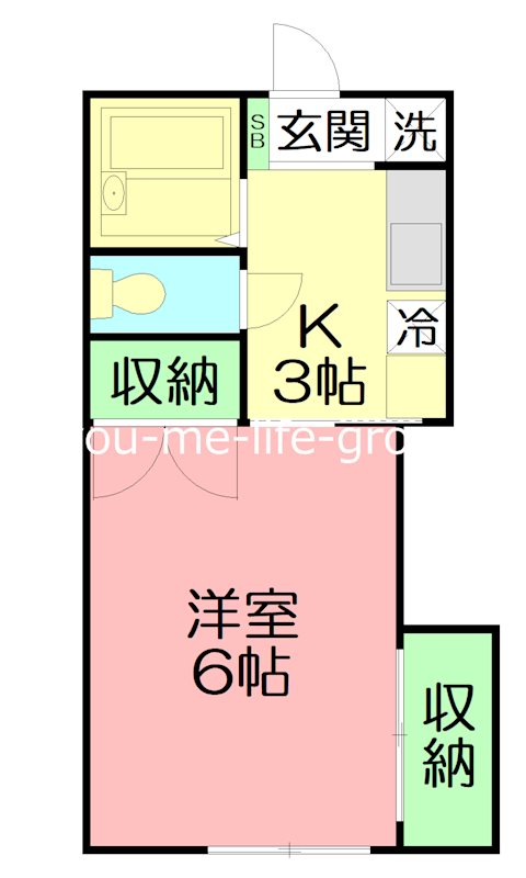 ドミールタカミネ  104号室 間取り