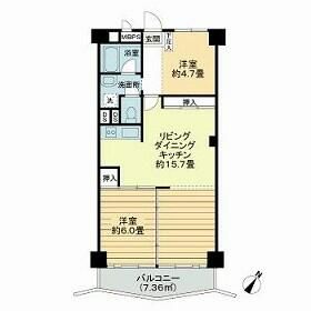 ＤＩＫマンション大船 6F号室 間取り