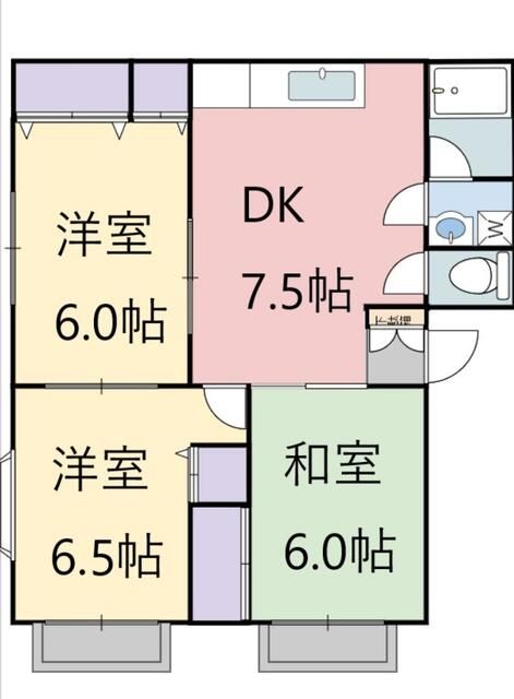 湘南フラワーハイツ１号棟 間取り
