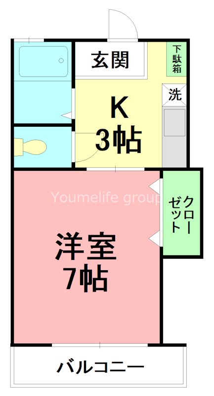 ウィンディ笹尾Ⅲ 205号室 間取り