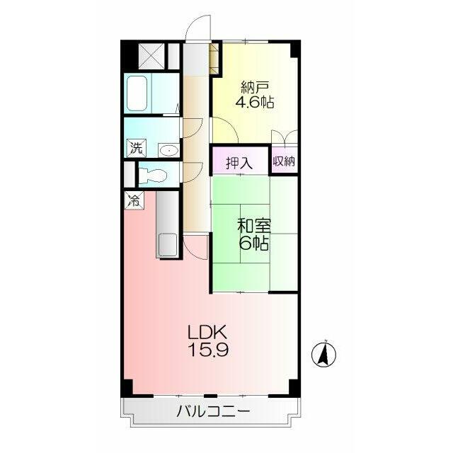 パストラルピア 202号室 間取り