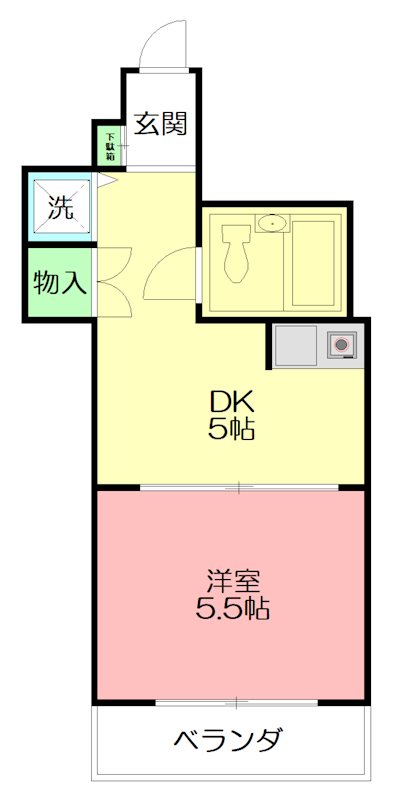 レジデンス湘南台 202号室 間取り
