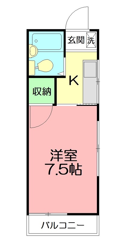 コーポアルファー 203号室 間取り