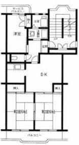 エクレール西湘 302号室 間取り