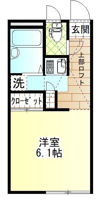 パレス泉III 201号室 間取り