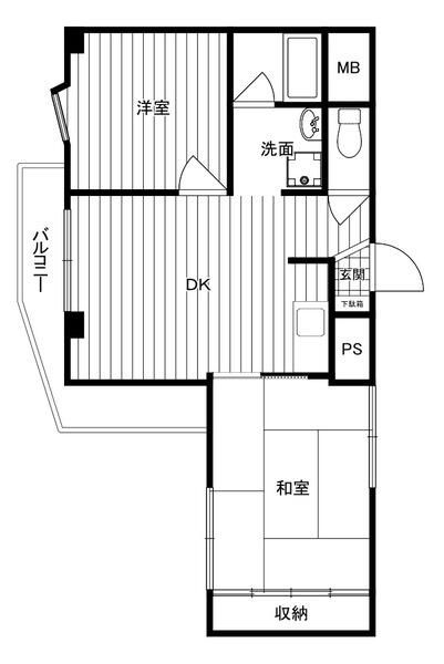 エンブレム平塚 501号室 間取り